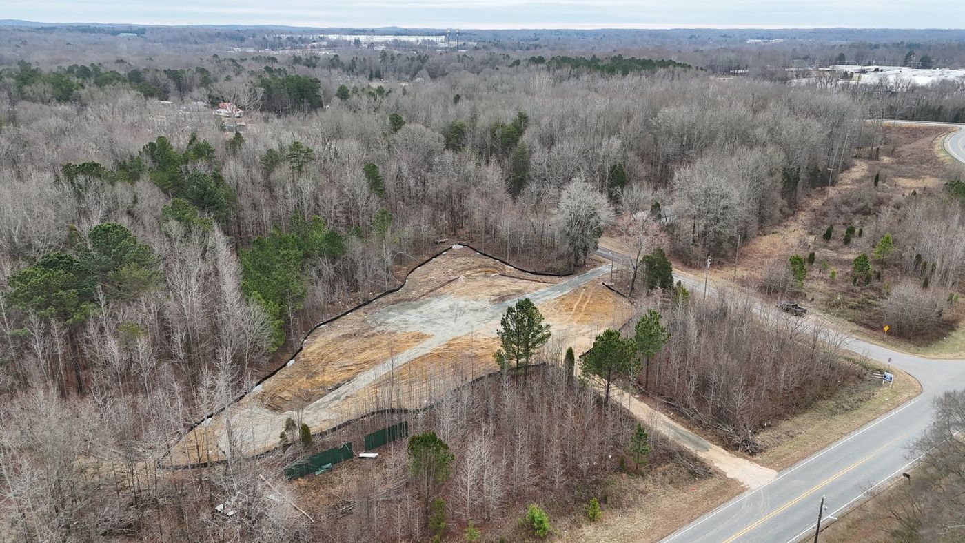Aerial view of 285 Peach Orchard Ln, Salisbury, NC